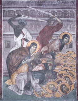ღირსმოწამე მიქაელი, ზობიელი იღუმენი და მას თანა 36 ღირსმოწამე (+780-790)