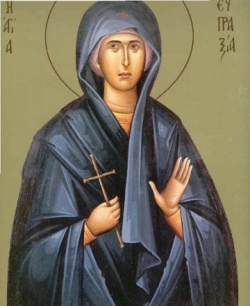 ღირსი ქალწული ევპრაქსია ტავენელი (+413) - 25 ივლისი (7 აგვისტო)