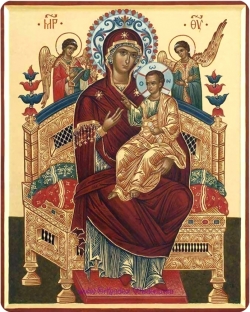 დაუჯდომელი საგალობელი ყოვლადწმიდისა ღვთისმშობელისა "ყოველთა დედუფალი" "პანტანასა"